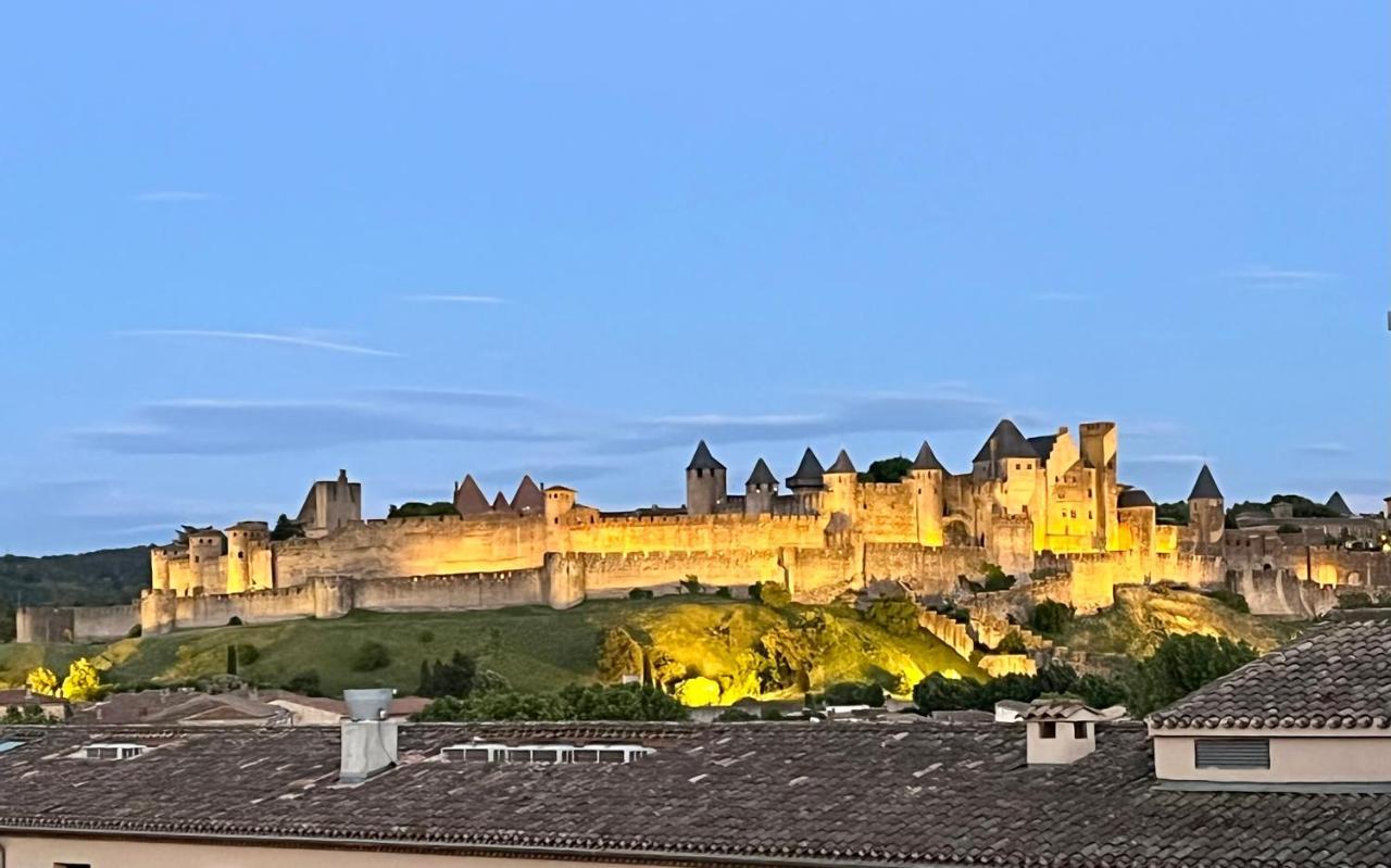 Appartement L'Oliveraie - La Cite Plein Les Yeux Carcassonne Bagian luar foto