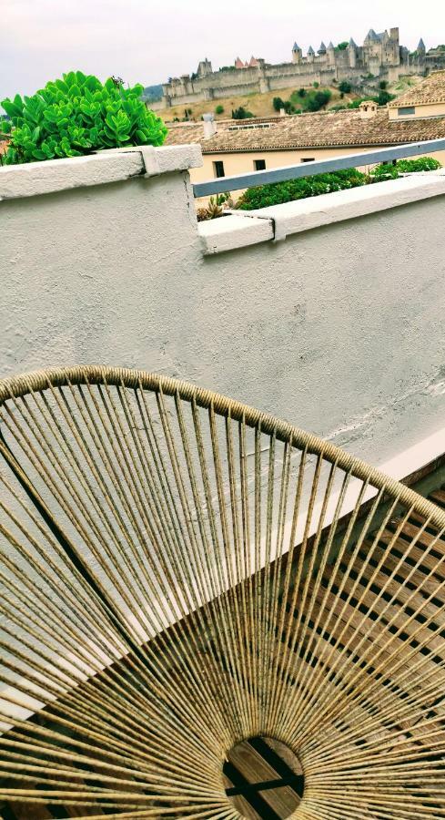 Appartement L'Oliveraie - La Cite Plein Les Yeux Carcassonne Bagian luar foto