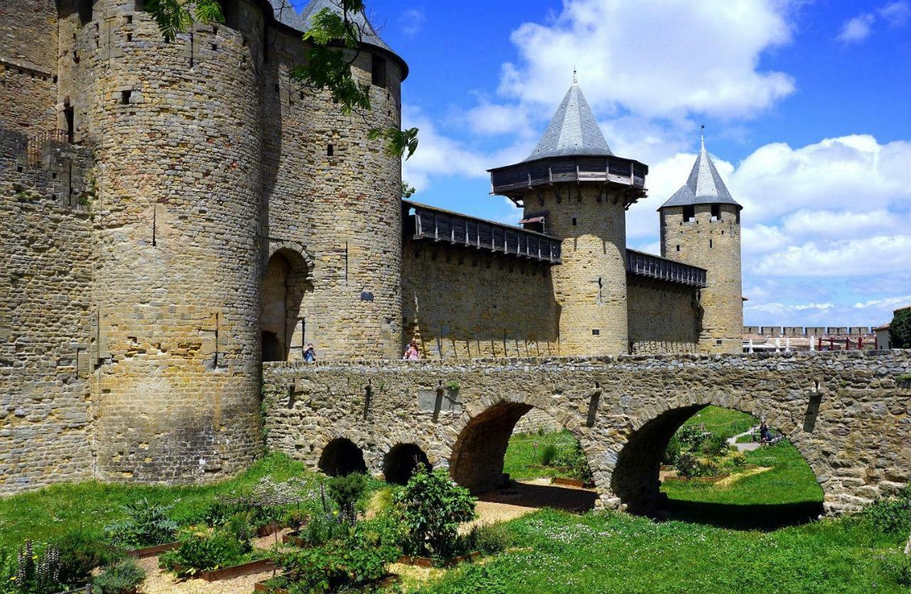 Appartement L'Oliveraie - La Cite Plein Les Yeux Carcassonne Bagian luar foto